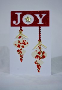 Hanging Ornaments Christmas Card
